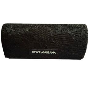 Dolce & Gabbana Black Textured Fabric case
